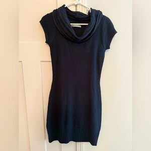 Maurices Dark Blue Cowl Neck Sweater Dress